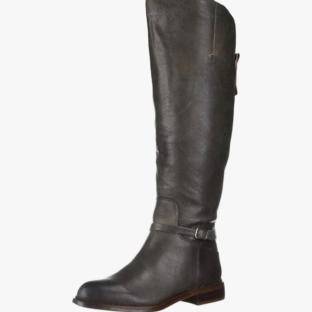 Women's Franco Sarto Haylie Over The Knee Equestrian Style Boot Black - 6.5